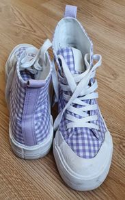 Size 5 - A Lovely Pair of Hi Top Platform Trainers - #