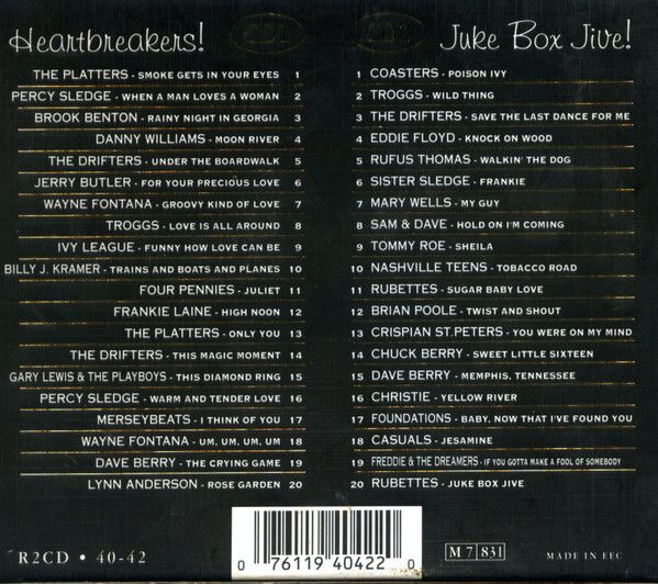 Heartbreaker Hits of the 50's, 60's & 70's. 2 x CD Boxset. Free Postage!