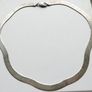 Vintage Modernist Sterling Silver 925 Herringbone Necklace  - Italy - Circa 1970's - 37g Image 5