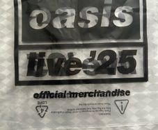 OASIS Reunion Concert World Tour Live 2025 Official Merch Plastic Shopping Bag