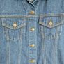 Hardball Jeanswear Womens Blue Denim Trucker Jacket Size 12 Button Front Image 5
