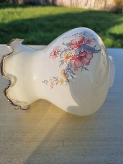 Vintage lamp shade made of white opaline glass