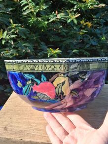 S Hancock 1920's Handpainted 8" Bowl