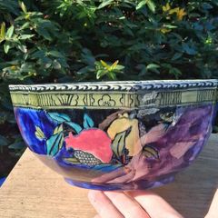 S Hancock 1920's Handpainted 8" Bowl