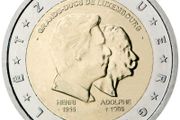 Luxembourg 2 Euro Commemorative Coin 2005 - Henri and Adolphe. Uncirculated.