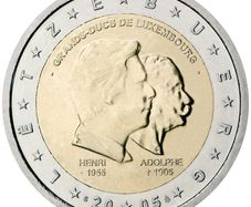 Luxembourg 2 Euro Commemorative Coin 2005 - Henri and Adolphe. Uncirculated.