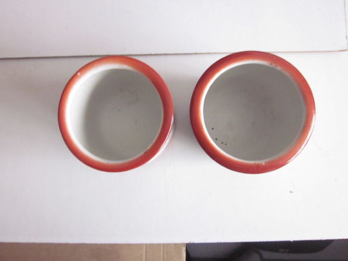 Pair Dragon and Phoenix Ceramic Incense  Burner