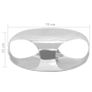Coffee Table Casted Aluminium 70x70x32 cm Silver Image 4