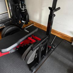 Weights Rack, Bench, Weights & Barbell