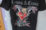 Young &amp; Crazy Antique T-Shirt Limited Edition