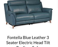 Leather 3 seater and 2 one seaters