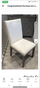 Single fabric and stud chair . FINAL REDUCTION