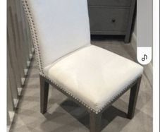 Single fabric and stud chair . FINAL REDUCTION