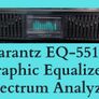 Marantz EQ551 VINTAGE 10 band graphic equalizer spectrum Analyzer Made in Japan highly sought-after Image 5