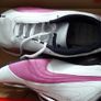 New pink white and navy junior puma trainers Image 2