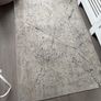 Modern silver abstract rug Image 3