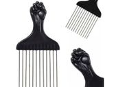 Wide Tooth Afro Pick Comb Long Metal Pin
