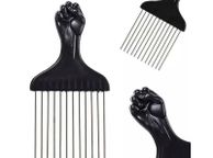 main image for ad Wide Tooth Afro Pick Comb Long Metal Pin