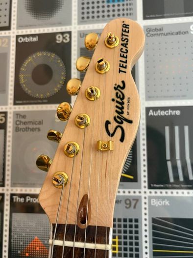 Squier 40th Anniversary Gold Edition Telecaster Sherwood Green (Upgraded Pickups)