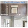 Mirror Light, 3-in-1 Bathroom Mirror Light, 60 cm, 12 W, 800 lm, 4000 K, 220 V, Neutral White, Bathroom Light, Make-Up Light, Cabinet Light, Surface-Mounted Light Image 6