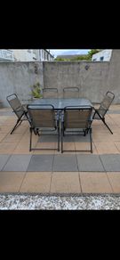 Garden Table & 6 Foldable Chairs