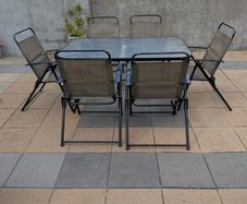 Garden Table & 6 Foldable Chairs