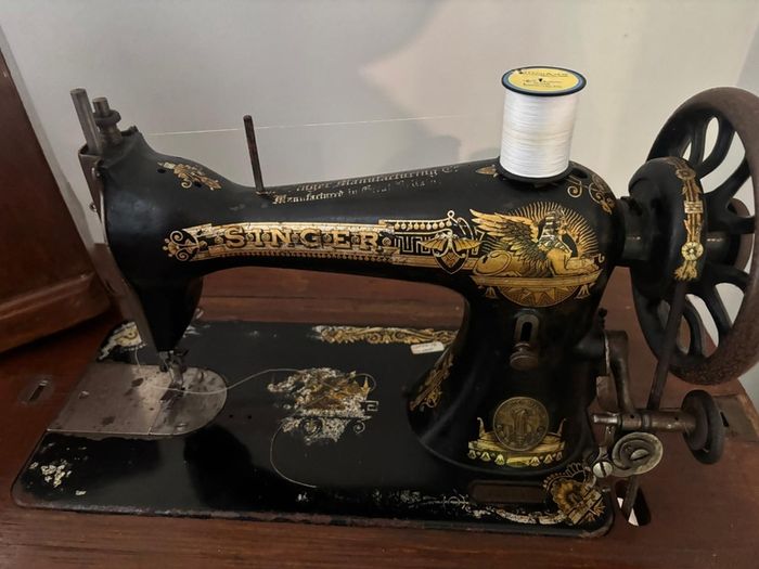 Antique Singer treadle sewing machine