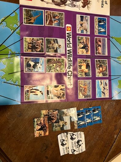 Vintage Shell WWF Shell Wild Animal Cards