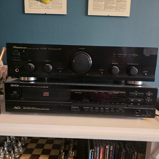 Pioneer Amplifier, Denon CD Player and Tannoy Mercury M3 Speakers Hi-Fi System