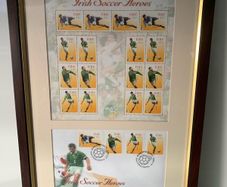 Irish Soccer Heroes - Official An Post Framed Stamp Set 2002