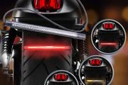 Motorcycle Motorbike Bike Flexible LED Rear Brake Light Strip Indicators Cafe Racer Seat Hoop