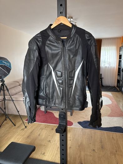 Leather motorbike jacket