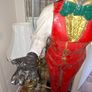 1920s Life-size Antique Sculpture in the form of a Butler, This extraordinary work of art, dating from around 1920, captivates with its impressive size and attention to detail. just Over 6 feet tall., Image 3