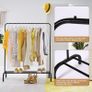 Clothing Rack Heavy Duty Hanging Racks for Clothes with Top Rod and Storage Bottom Shelf Image 3