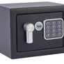 Small Value Safe, Digital Keypad, LED Light Indicators, 15mm Steel Locking Bolts, Emergency Override Key, Wall And Floor Fixings, Black Finish (FREE POSTAGE) Image 2