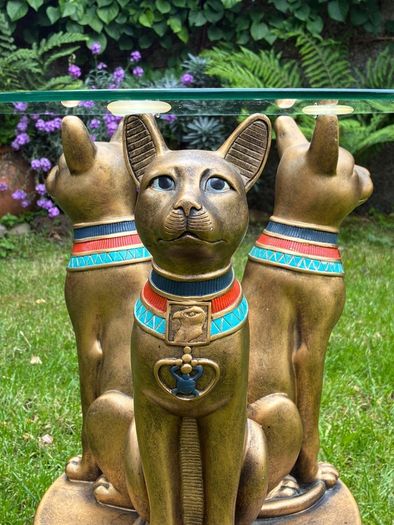 Egyptian bastet side table