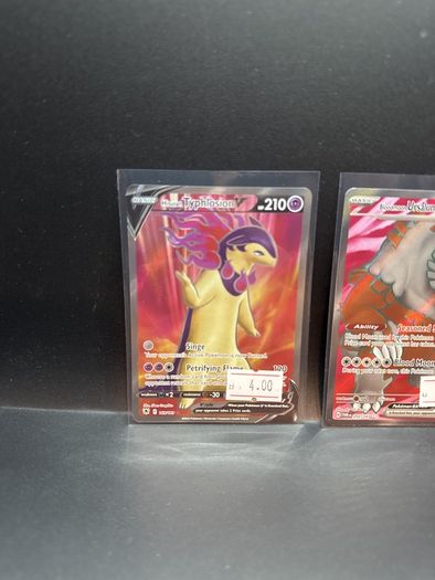 Hisuain Typhlosion 169/189 | Bloodmoon Ursuluna 202/167 Pokemon Cards