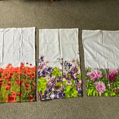 3 x kitchen towel - 60cm x 40cm - floral - 100% cotton - kitchen cloth, dish towel