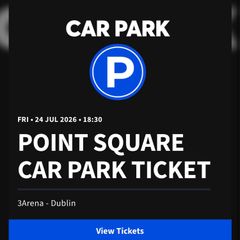 Point Square/ 3Arena Car Park Ticket