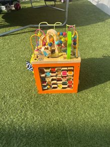 Zany Zoo Wooden Activity Cube