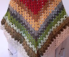 Handmade crochet shawl