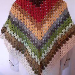 Handmade crochet shawl