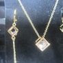 !8Kt Gold Plated pendant and Earrings Image 3