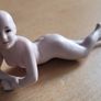Vintage german bisque nude miniature lady Image 2
