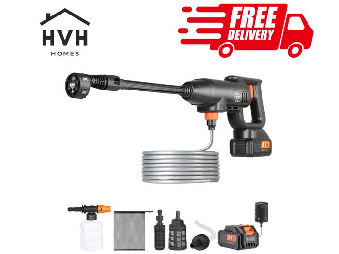 High Pressure Cordless Washer Cleaner Portable Water Spray Car Gun 580 PSI