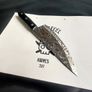 Rustic Chef Knife with Viking Pattern Engraving. Conquer the Kitchen with Art Viking  By Di'Casteel Image 5