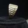 Vintage 9ct Gold Mens Signet Ring, London Hallmarked, Size 65 Image 4