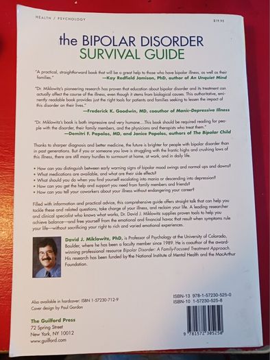 The Bipolar Disorder Survival Guide/ David J.Miklowitz, PhD