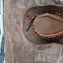 Crocodile Dundee hat real leather. Handmade. Excellent condition for original Image 5