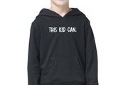 This Kid Can. Funny Kids Hoodie Birthday Eid Gift Present Naughty Kids Hoody Children Hood Kids Hoodie Cute Trending Christmas Inspirational